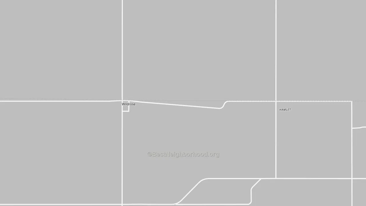 Transit Grade map of Wildrose, ND