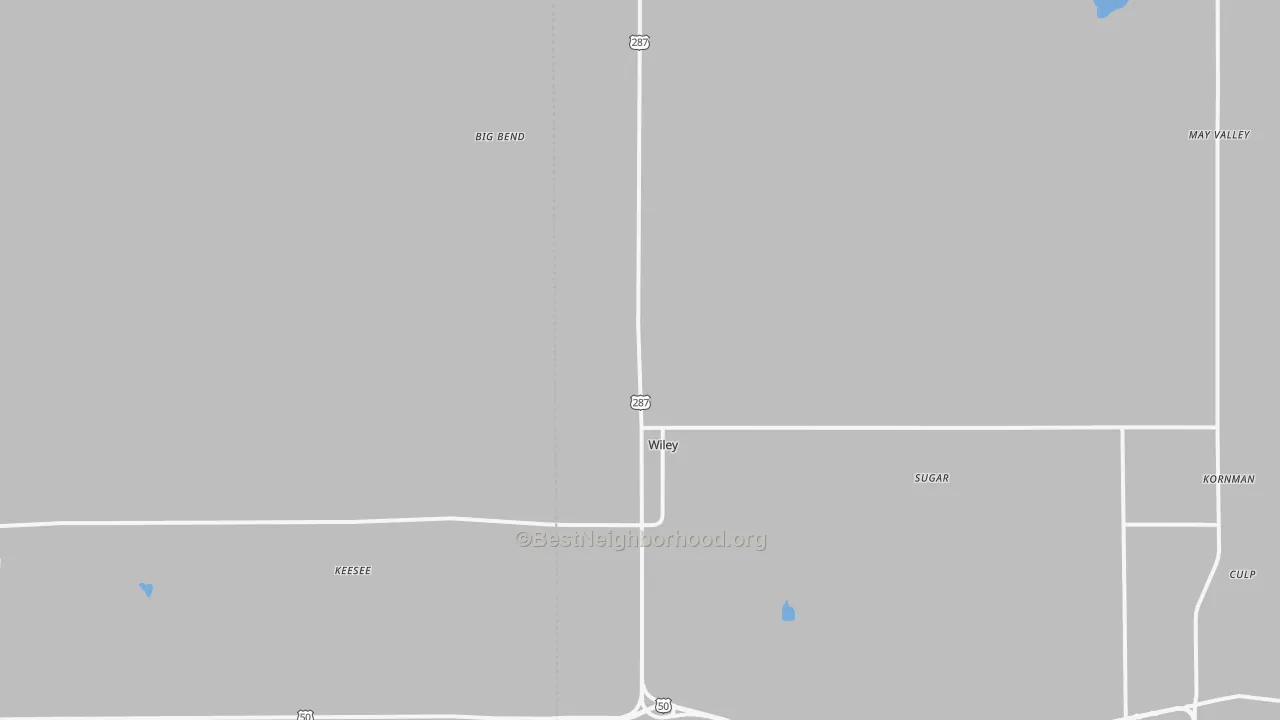 Transit Grade map of Wiley, CO