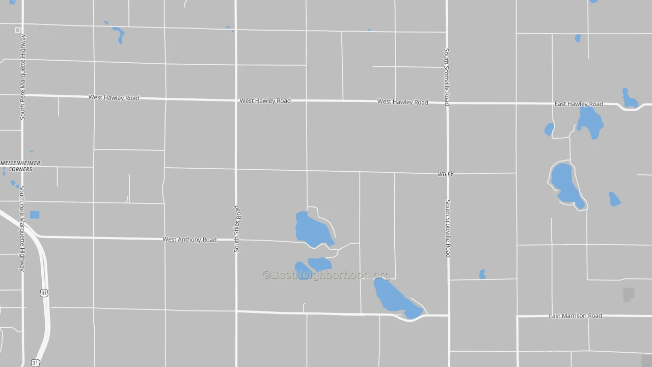 Transit Grade map of Wiley, MI