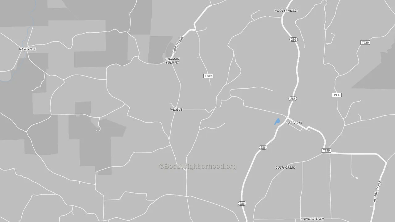 Transit Grade map of Wilgus, PA