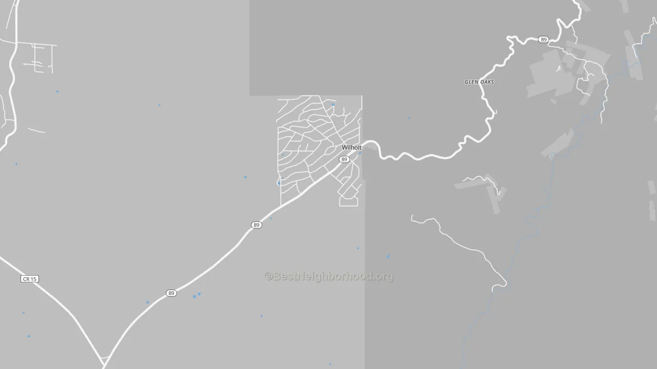 Transit Grade map of Wilhoit, AZ