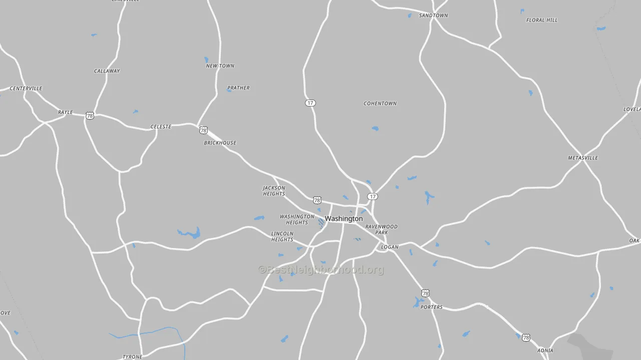 Transit Grade map of Wilkes County, GA