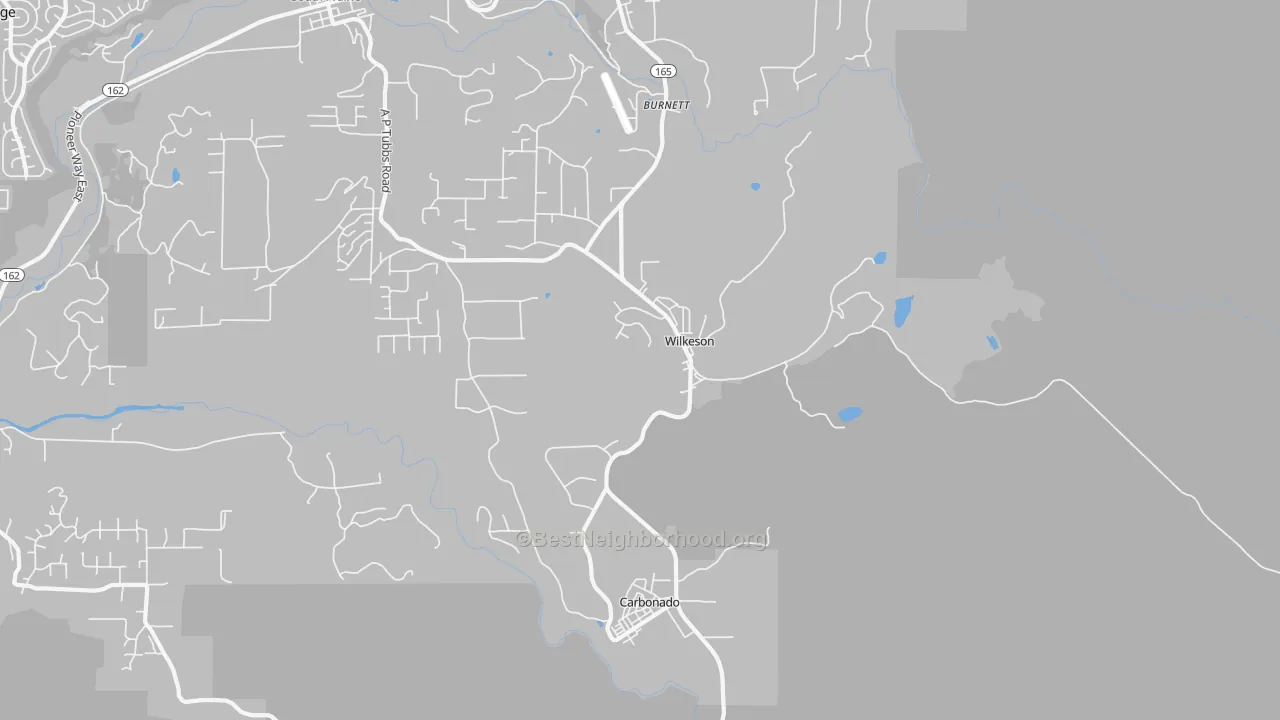Transit Grade map of Wilkeson, WA