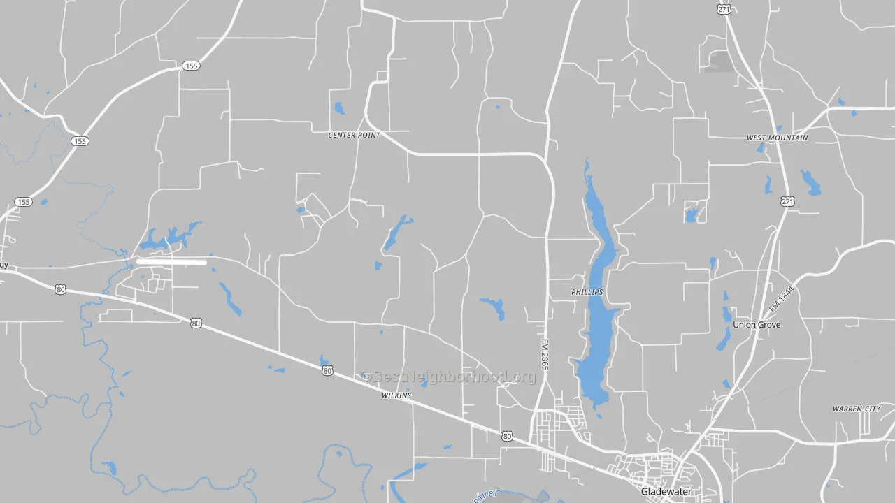 Transit Grade map of Wilkins, TX