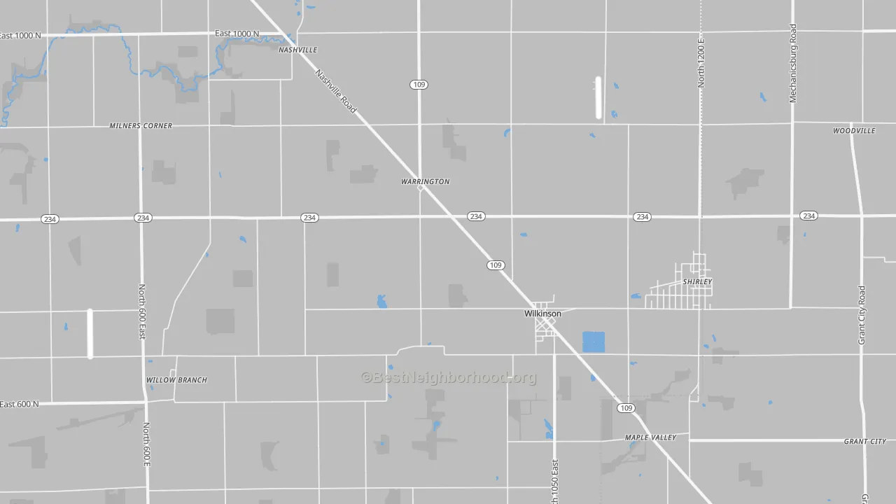 Transit Grade map of Wilkinson, IN