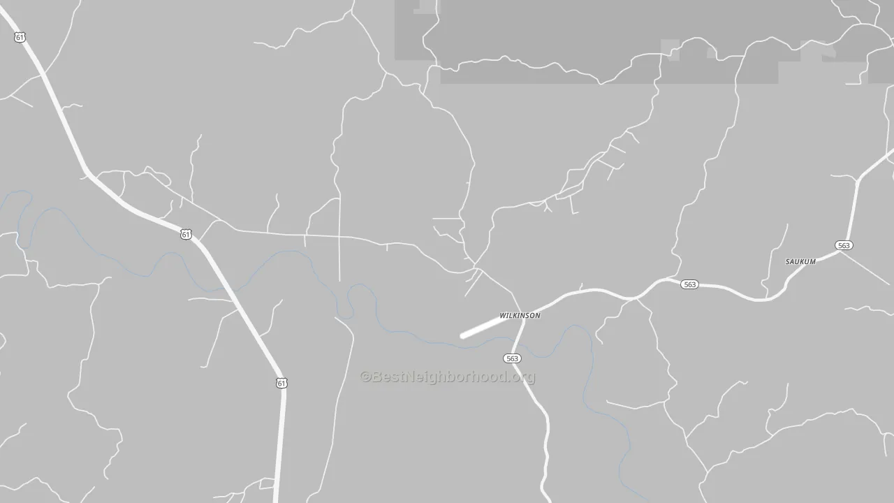 Transit Grade map of Wilkinson, MS