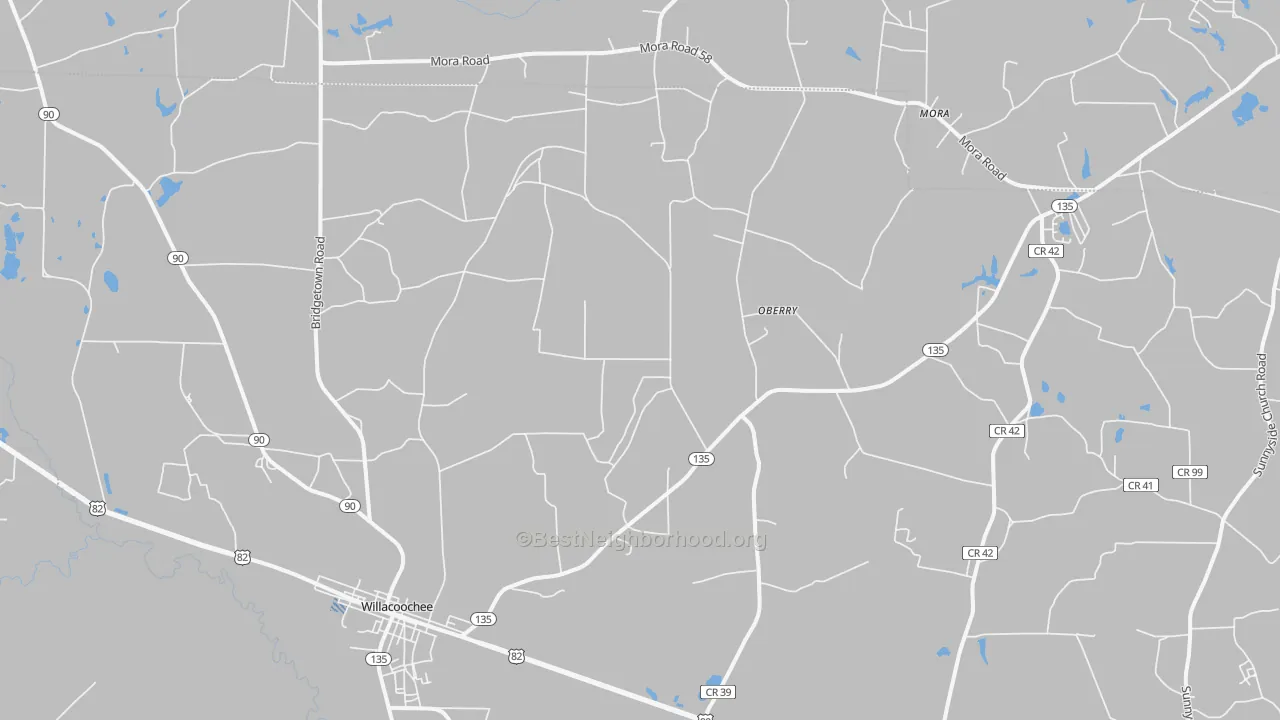 Transit Grade map of Willacoochee, GA