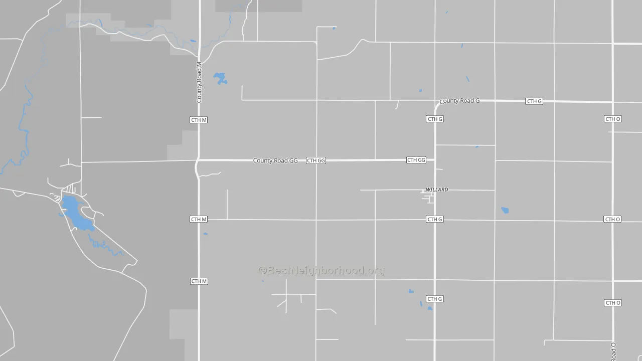 Transit Grade map of Willard, WI