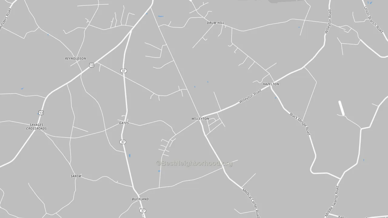 Transit Grade map of Willeyton, NC