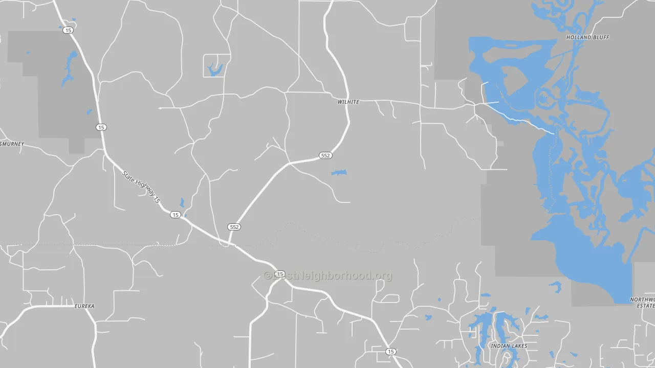 Transit Grade map of Willhite, LA
