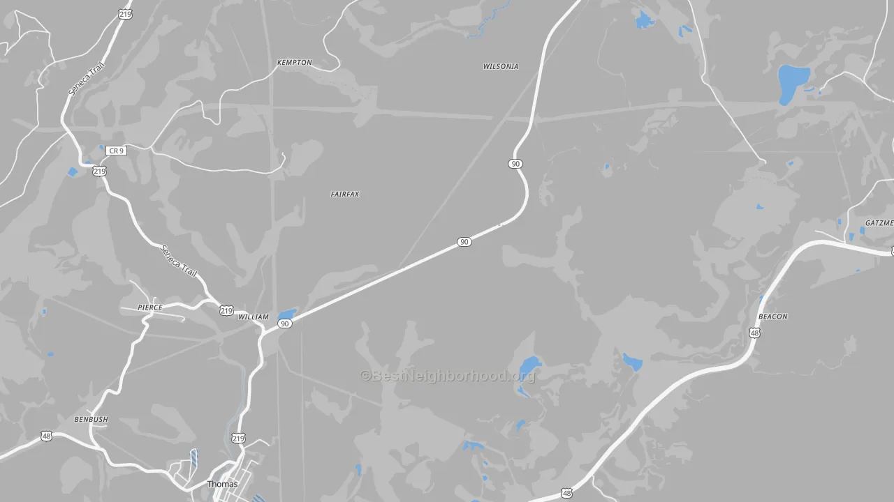 Transit Grade map of William, WV