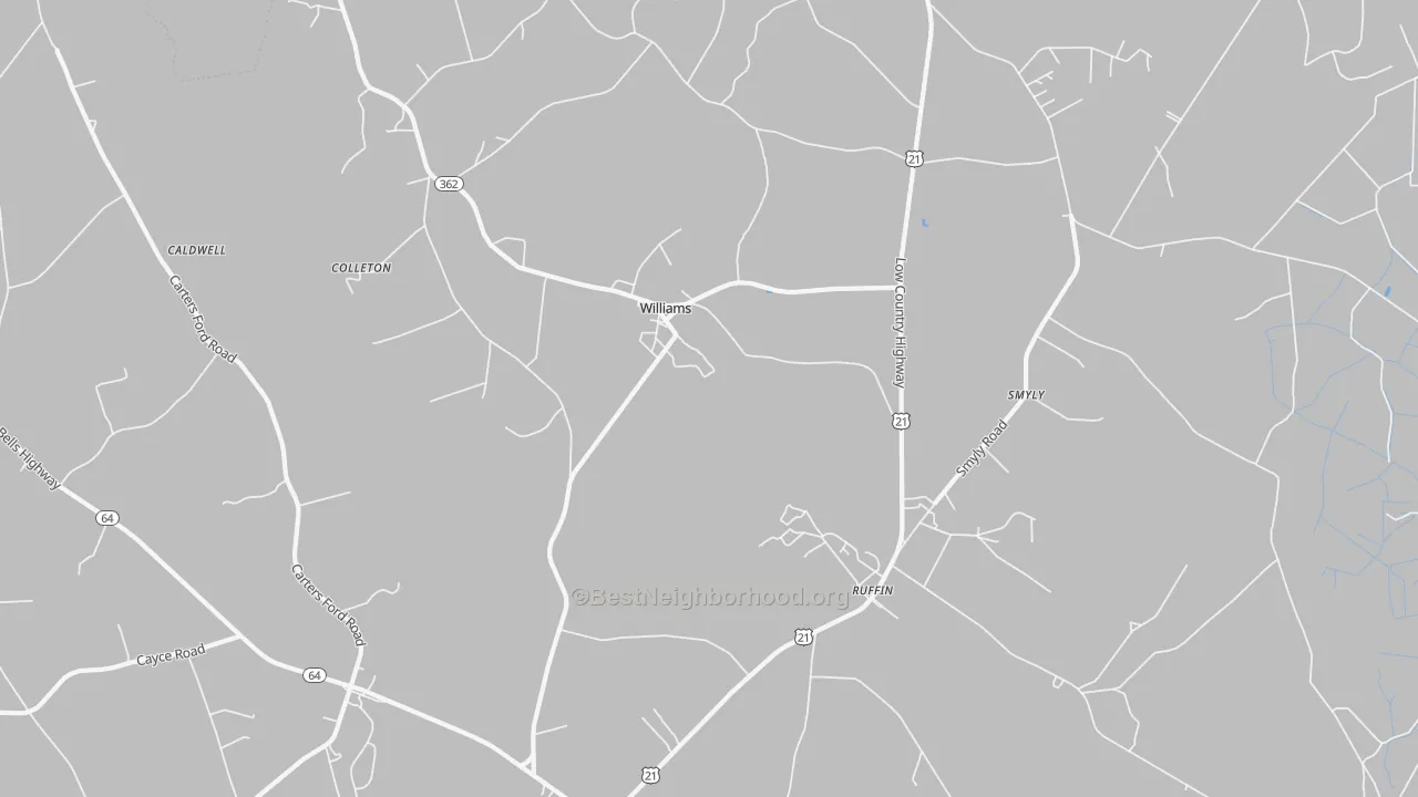Transit Grade map of Williams, SC