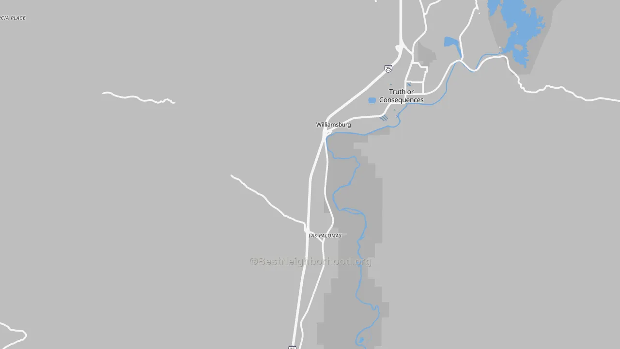 Transit Grade map of Williamsburg, NM