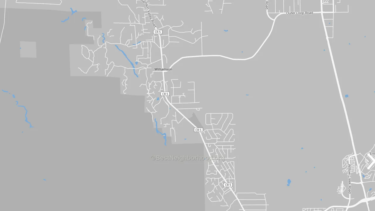 Transit Grade map of Williamson, AZ