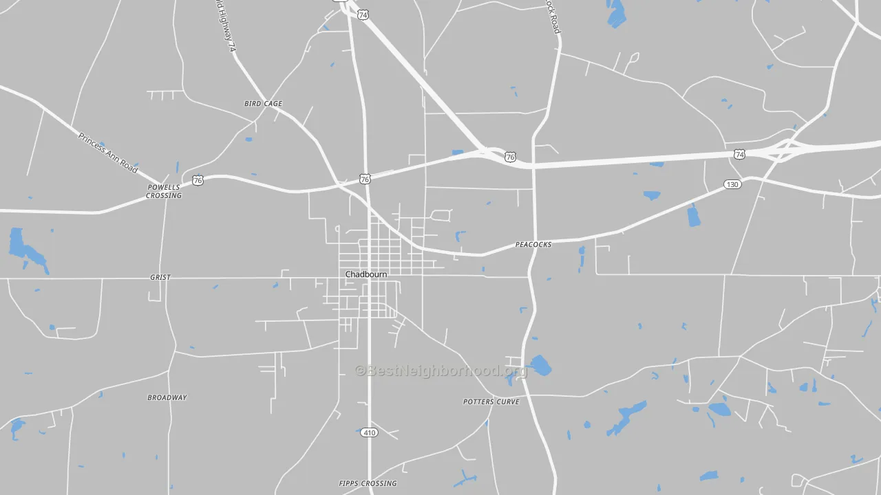 Transit Grade map of Williamson Crossroads, NC