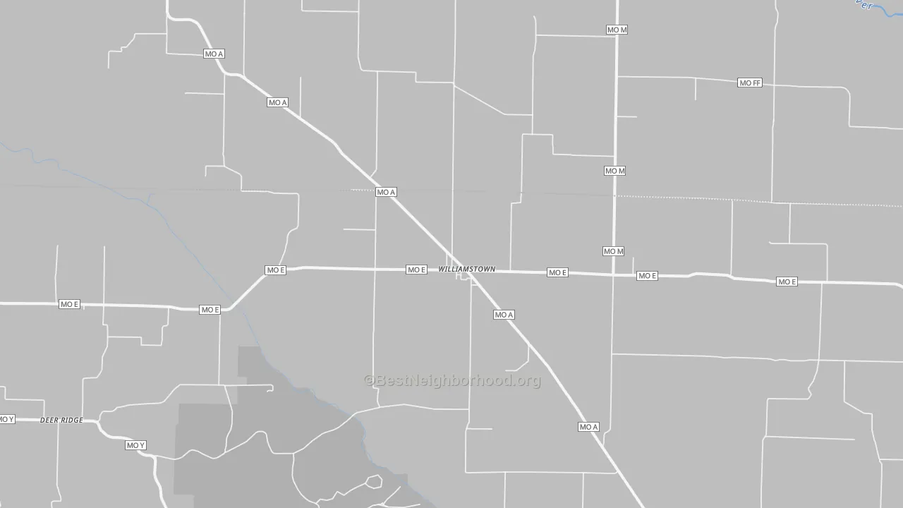 Transit Grade map of Williamstown, MO