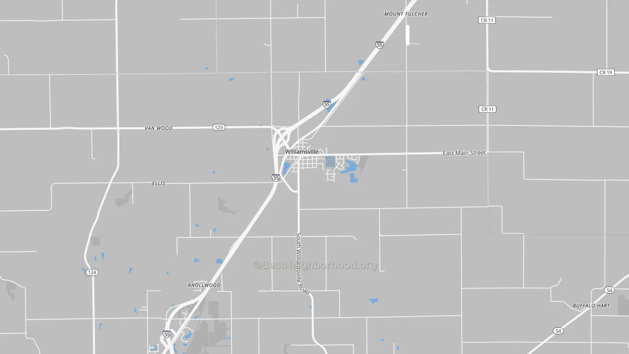 Transit Grade map of Williamsville, IL