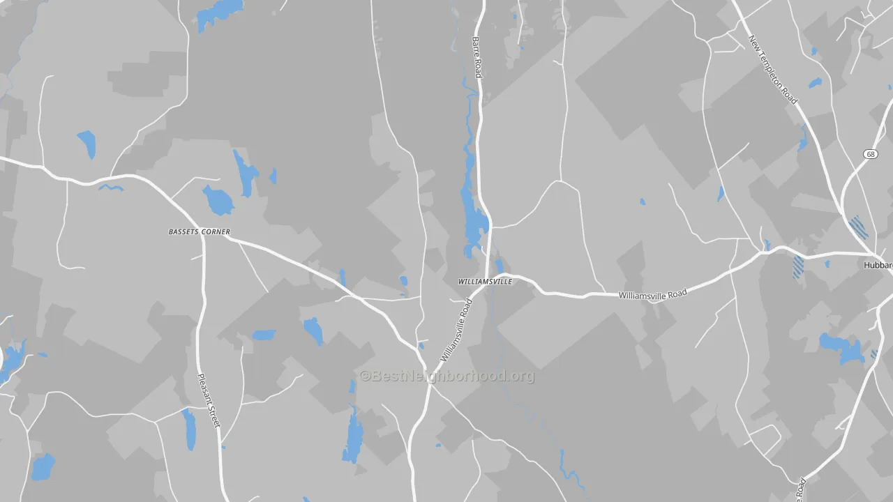 Transit Grade map of Williamsville, MA