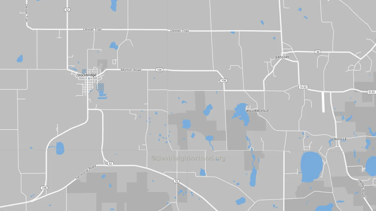 Transit Grade map of Williamsville, MI