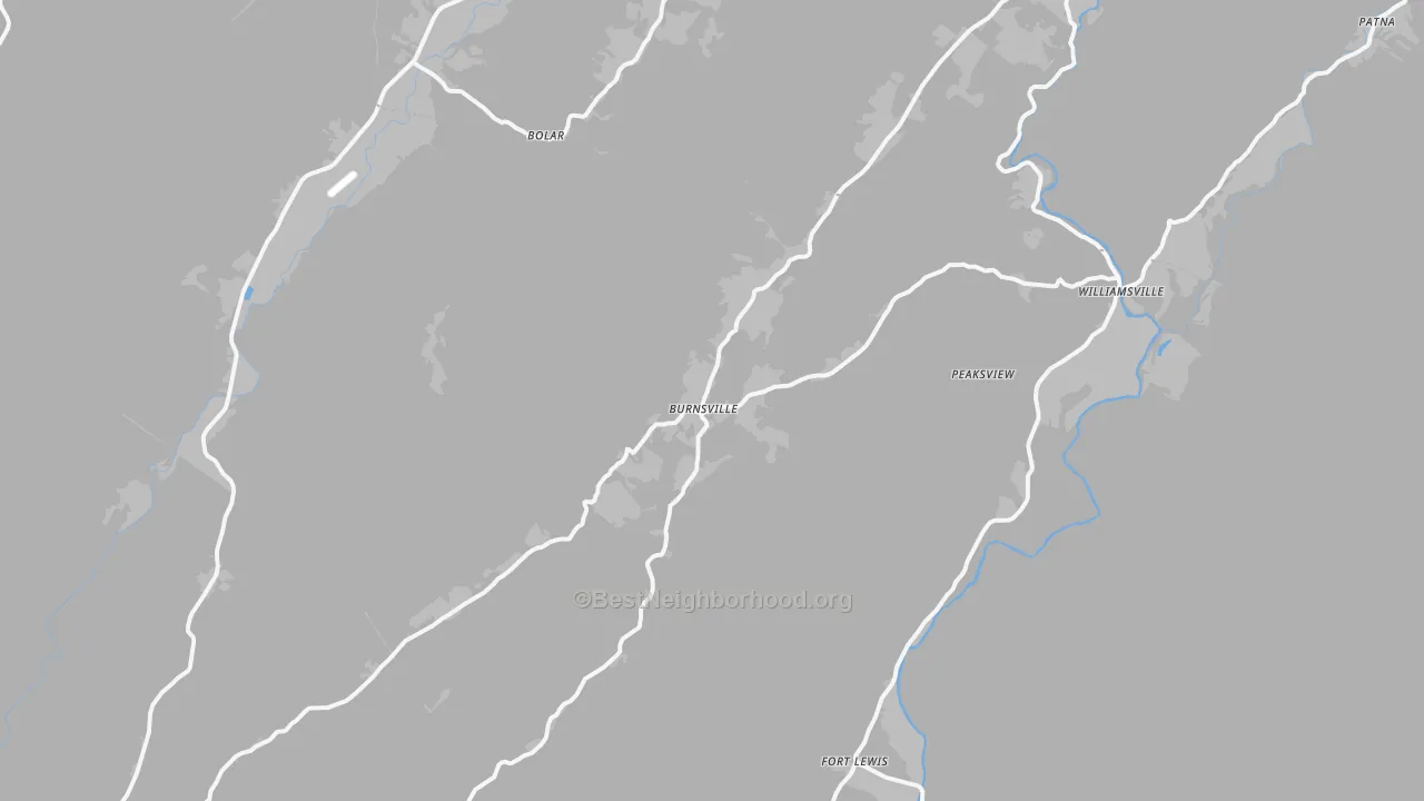 Transit Grade map of Williamsville, VA