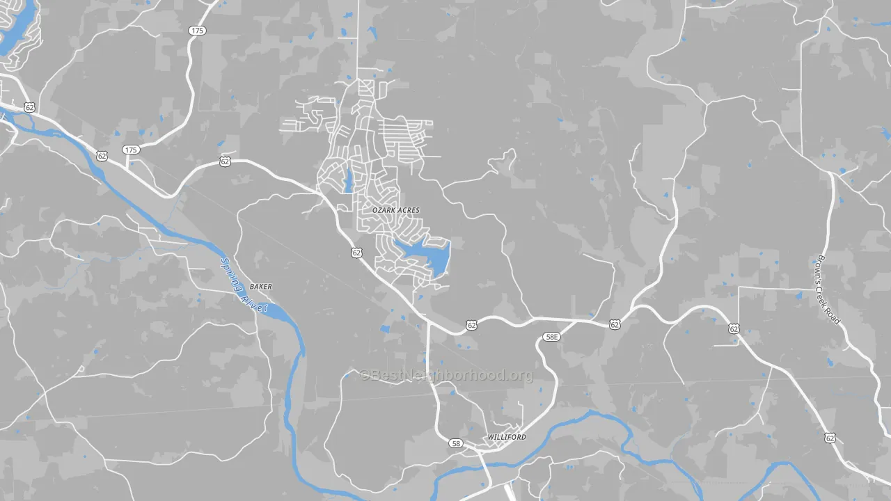 Transit Grade map of Williford, AR
