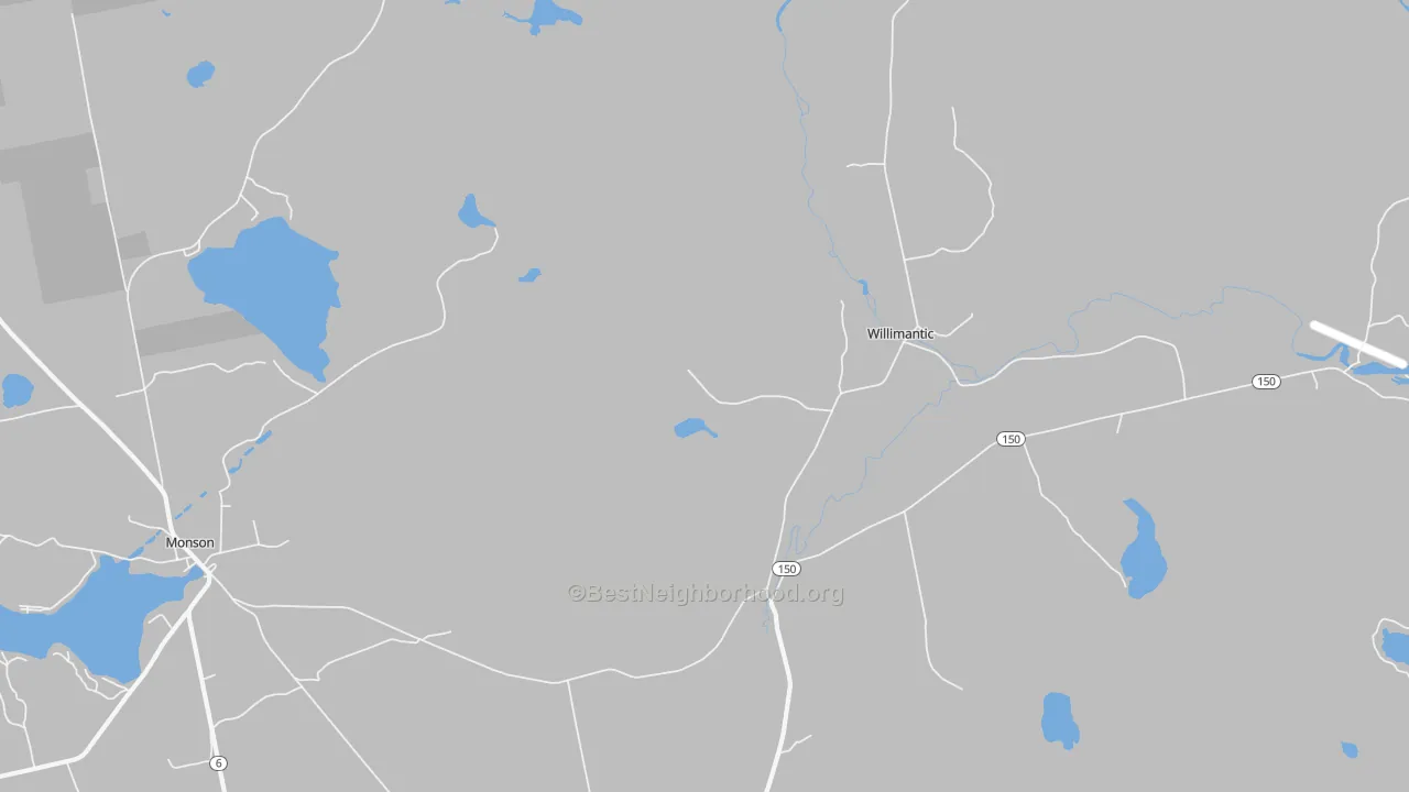 Transit Grade map of Willimantic, ME