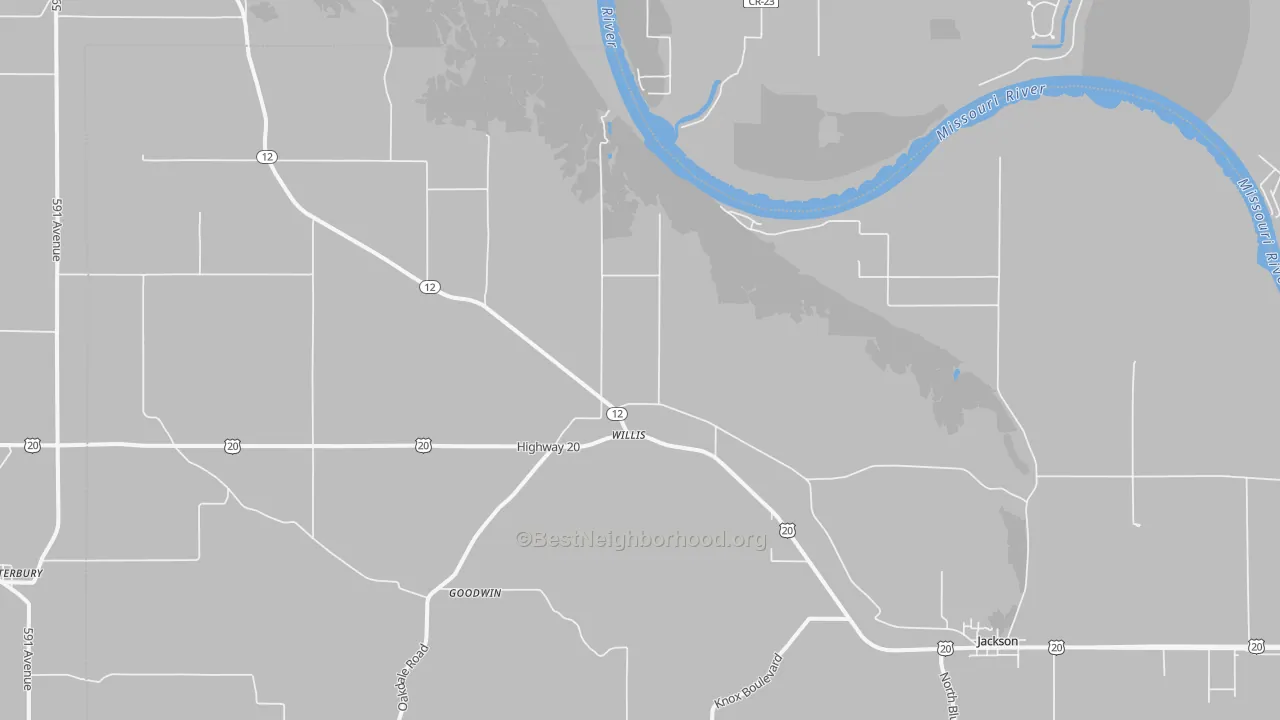 Transit Grade map of Willis, NE