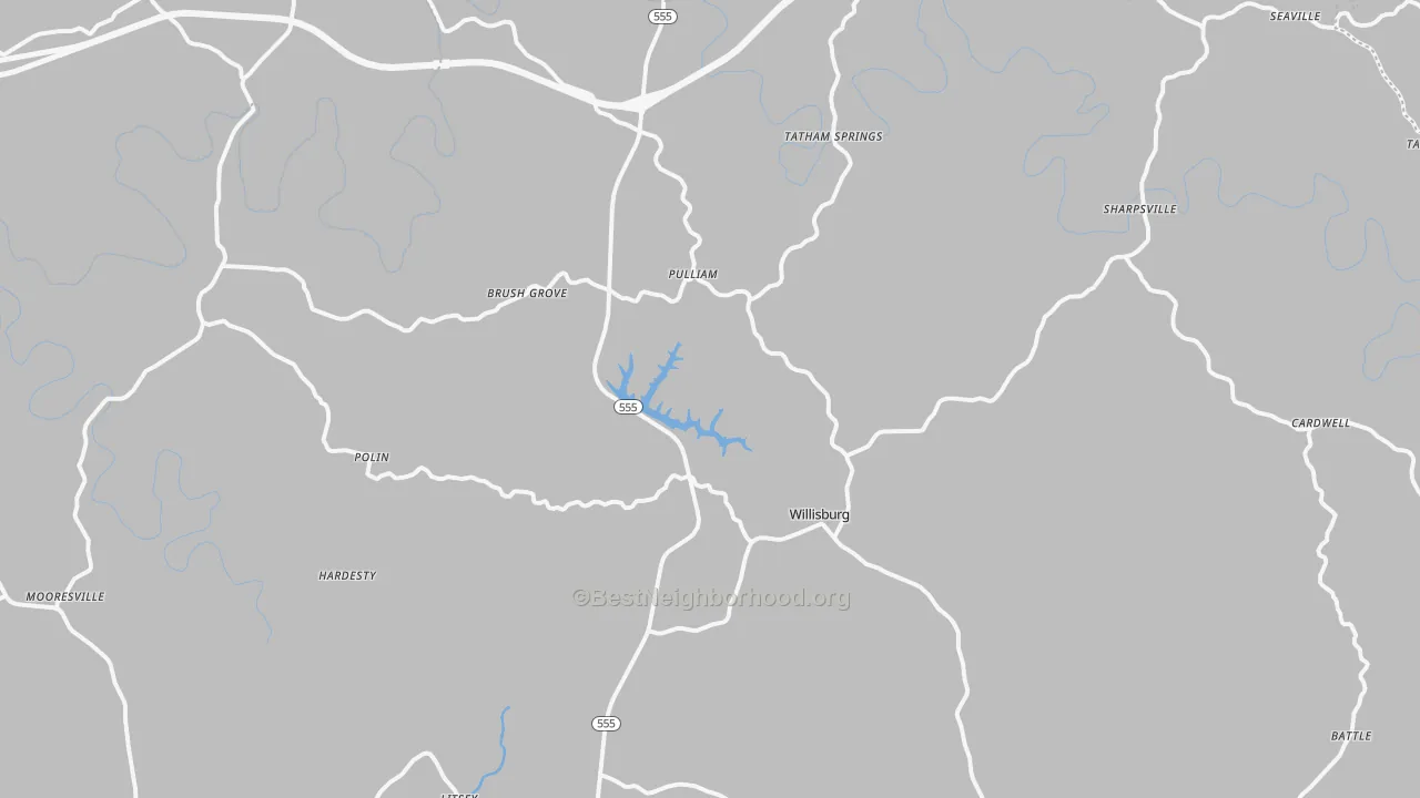 Transit Grade map of Willisburg, KY