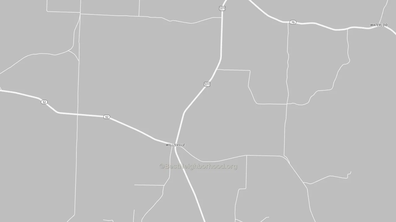Transit Grade map of Willisville, AR