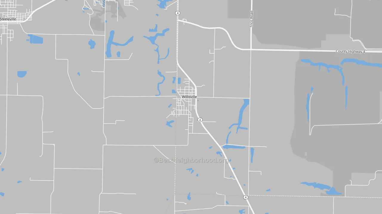 Transit Grade map of Willisville, IL