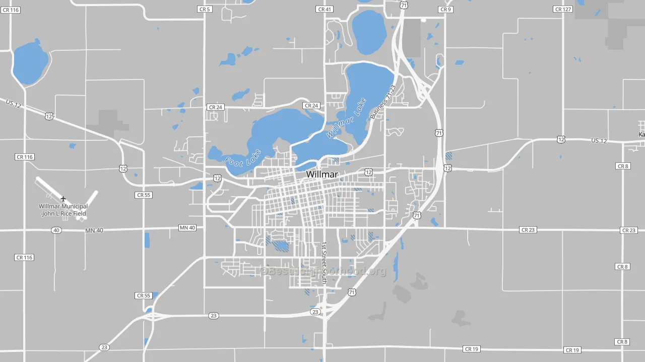 Transit Grade map of Willmar, MN