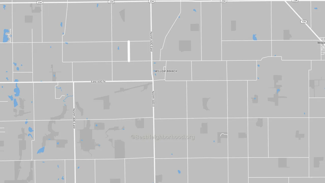 Transit Grade map of Willow Branch, IN