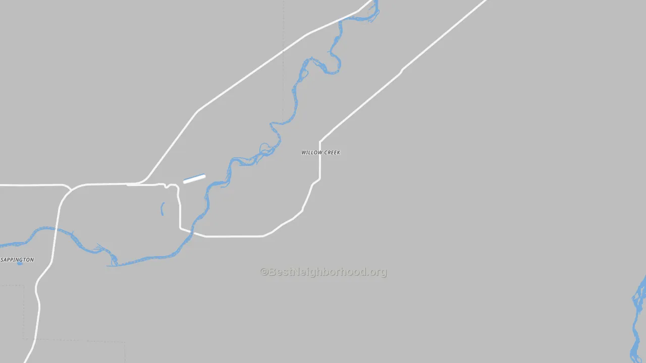 Transit Grade map of Willow Creek, MT