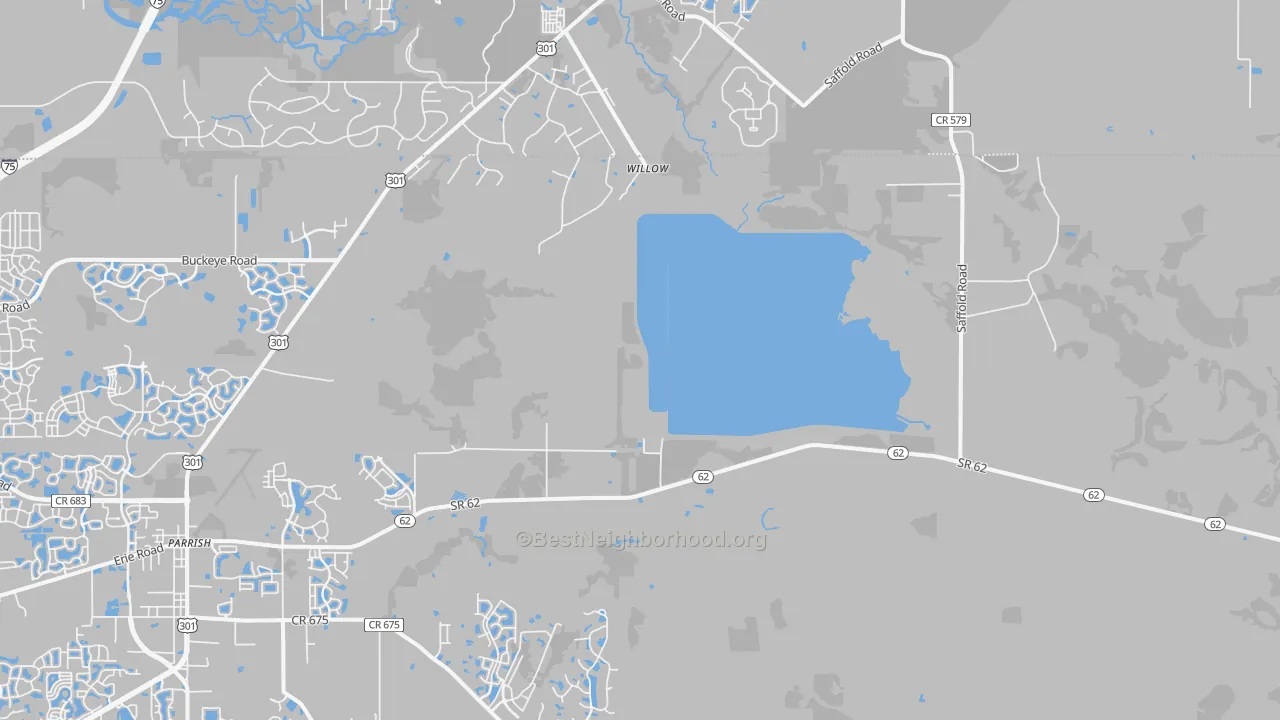 Transit Grade map of Willow, FL
