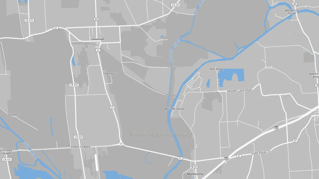 Transit Grade map of Willow Grove, NY