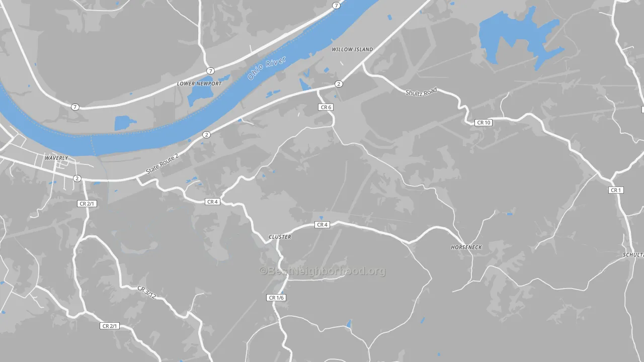 Transit Grade map of Willow Island, WV