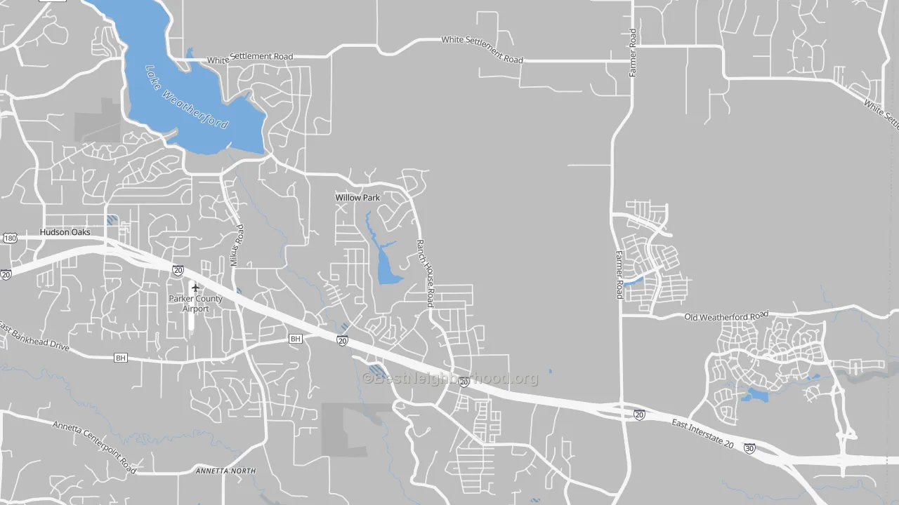 Transit Grade map of Willow Park, TX