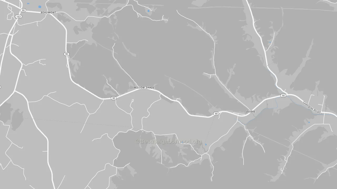 Transit Grade map of Willow Shade, KY