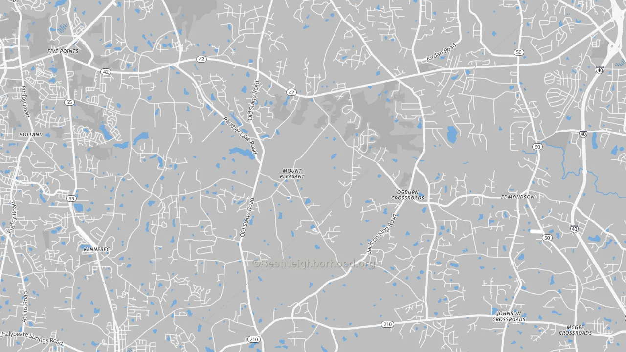Transit Grade map of Willow Spring, NC