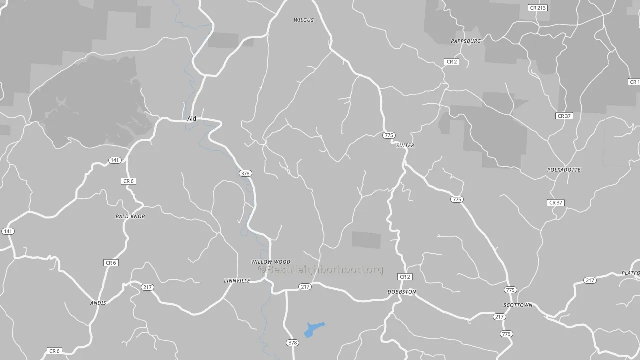 Transit Grade map of Willow Wood, OH