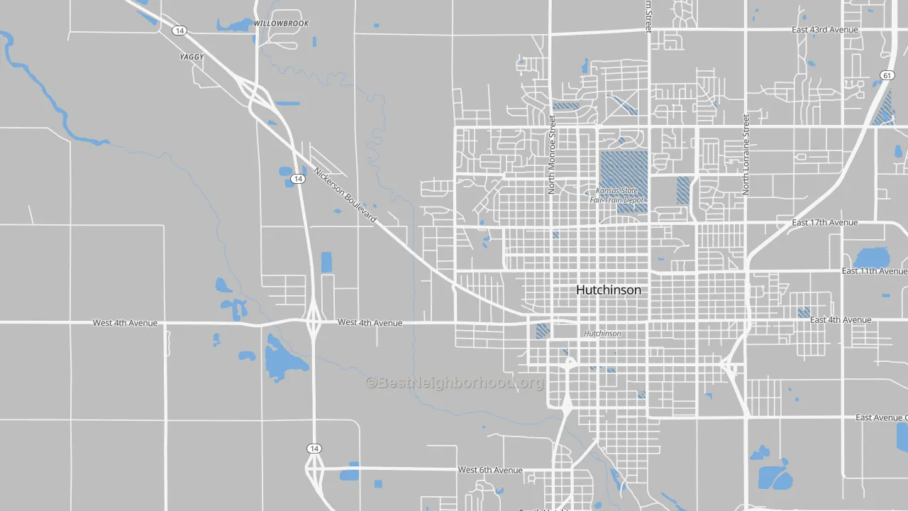 Transit Grade map of Willowbrook, KS