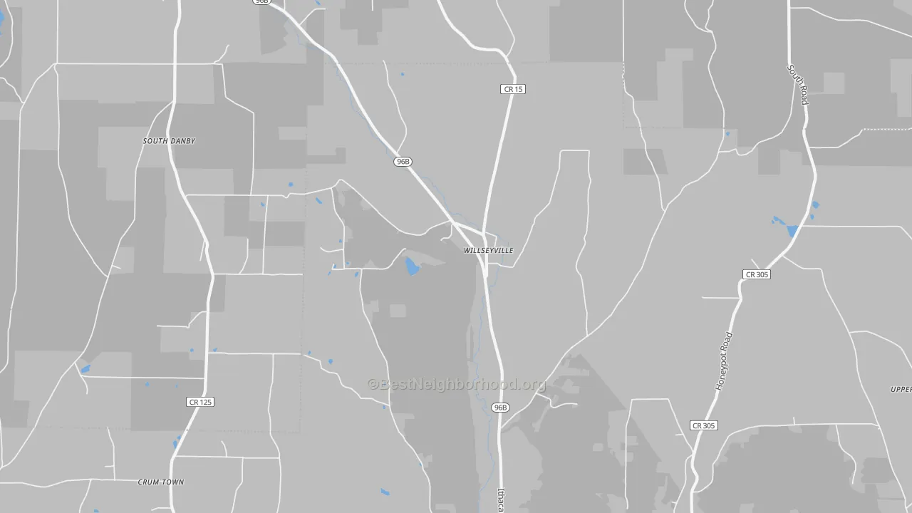 Transit Grade map of Willseyville, NY