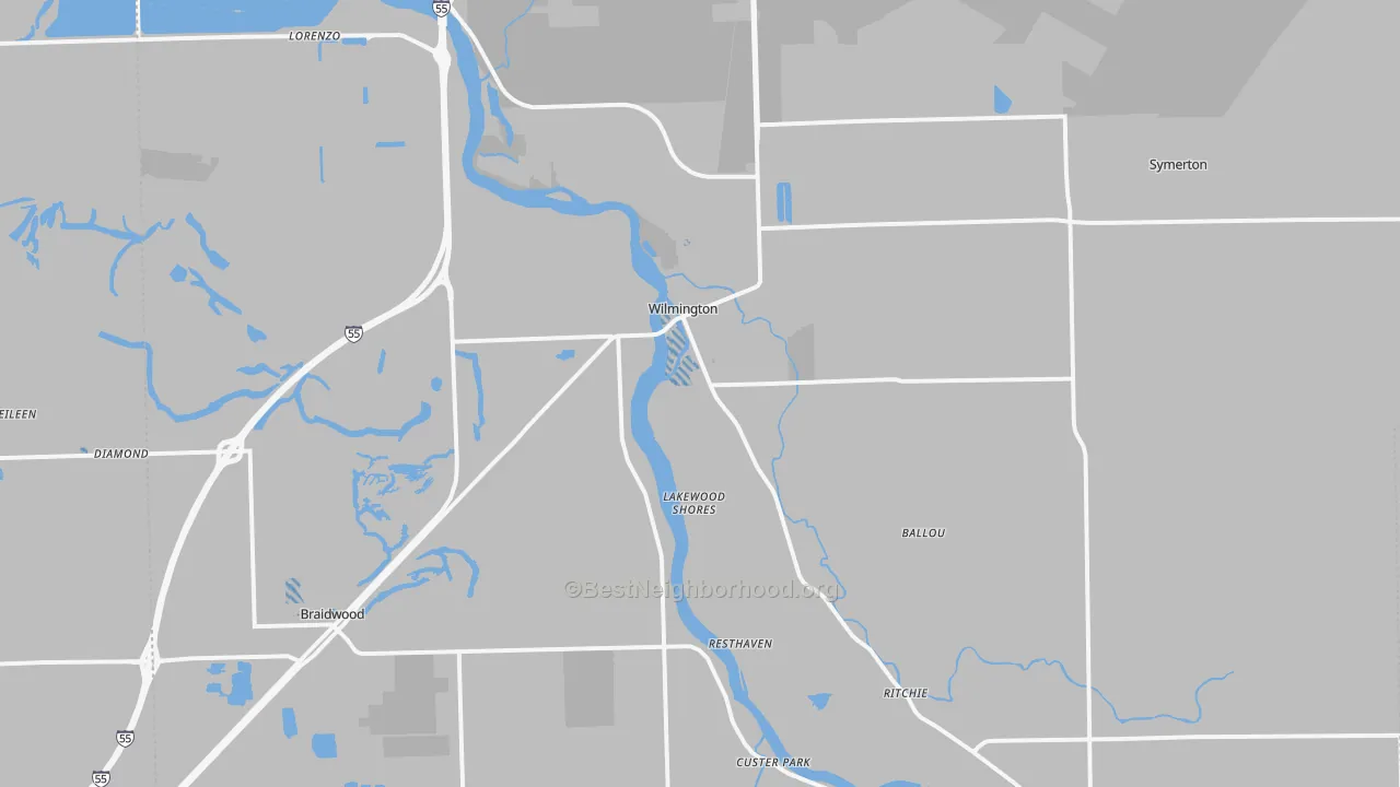 Transit Grade map of Wilmington, IL
