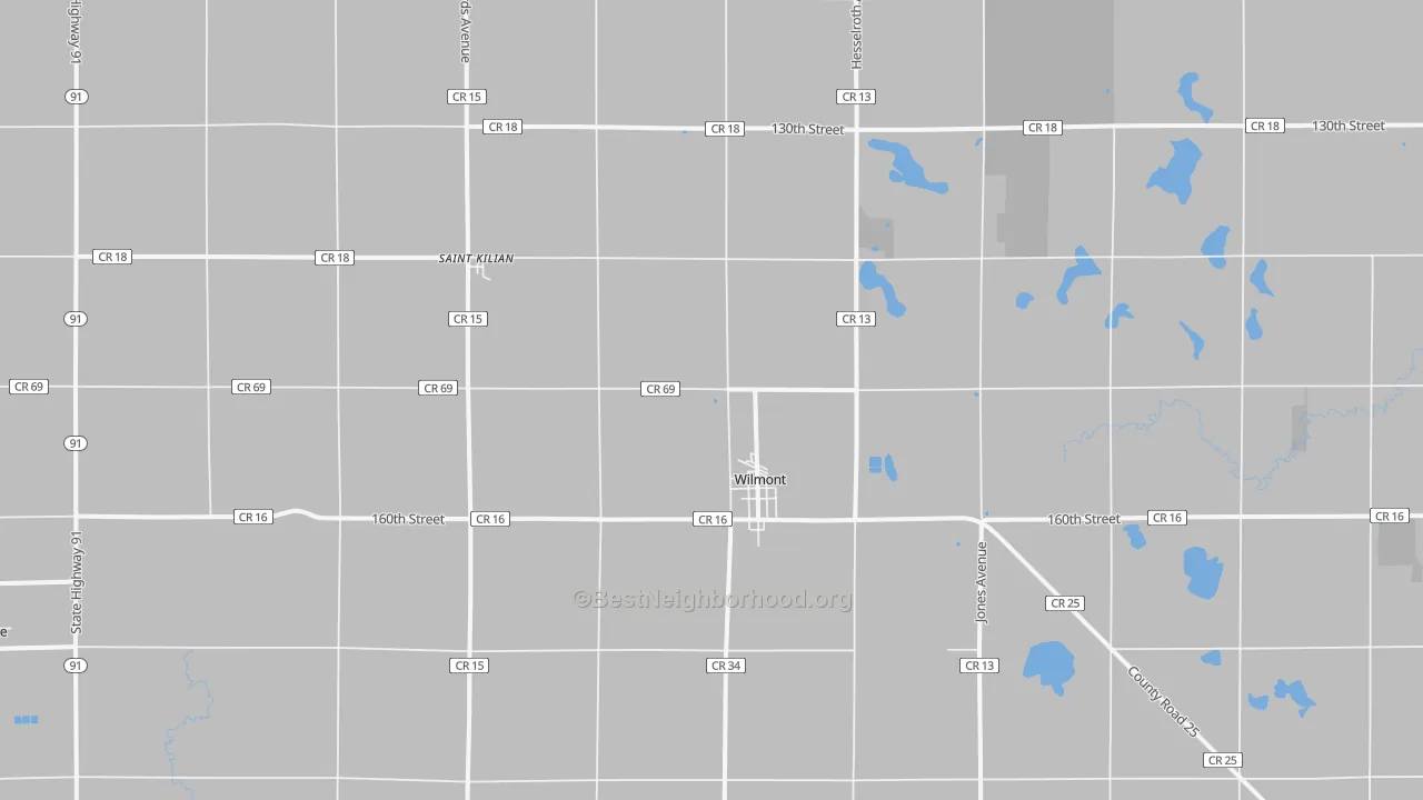 Transit Grade map of Wilmont, MN