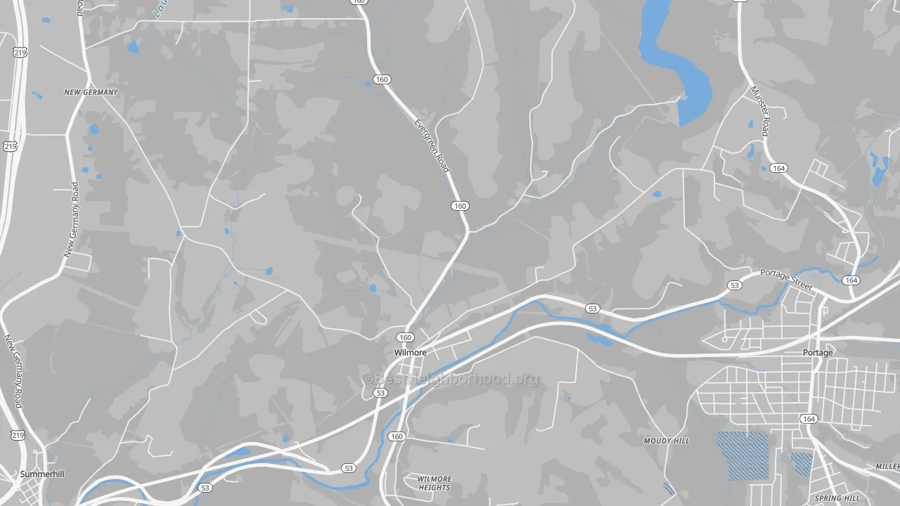 Transit Grade map of Wilmore, PA