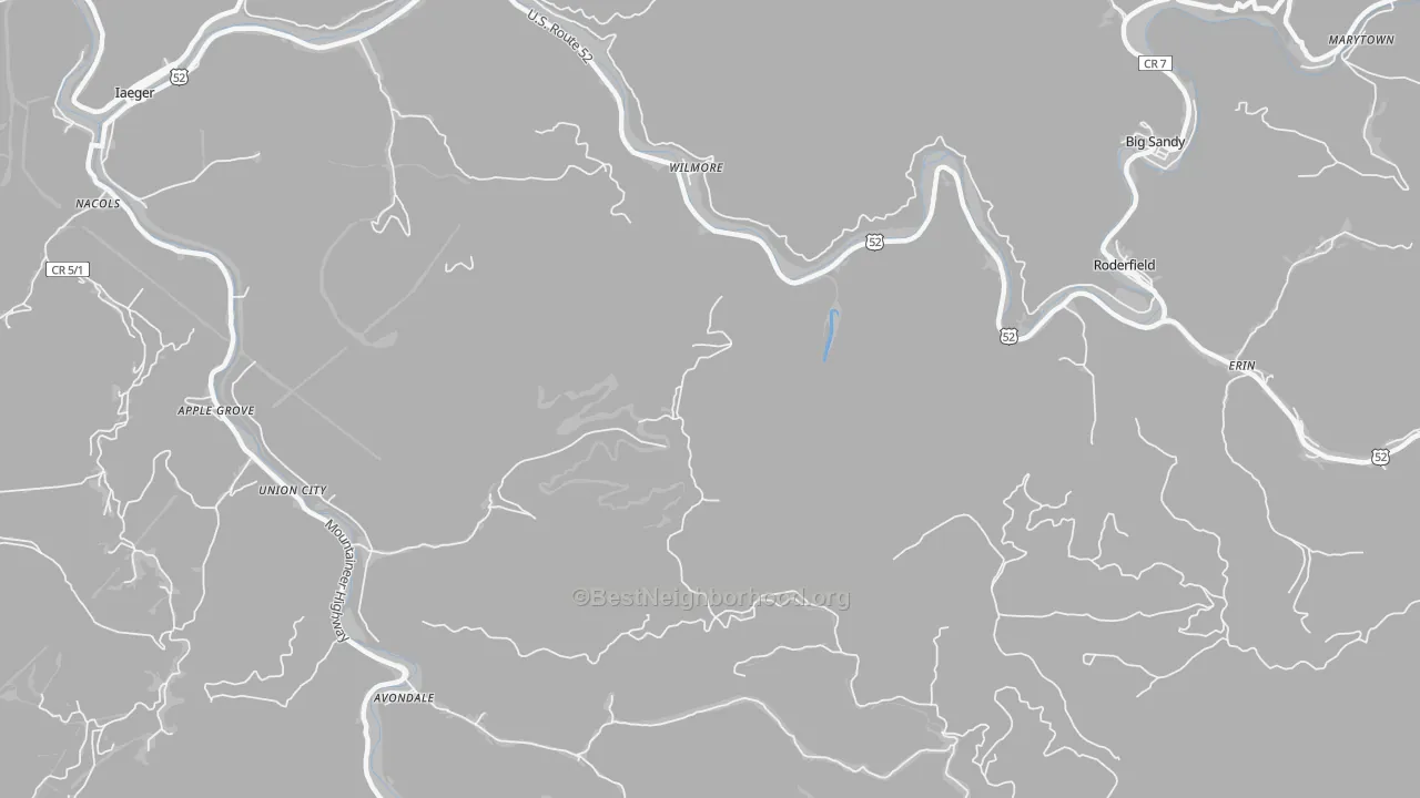 Transit Grade map of Wilmore, WV