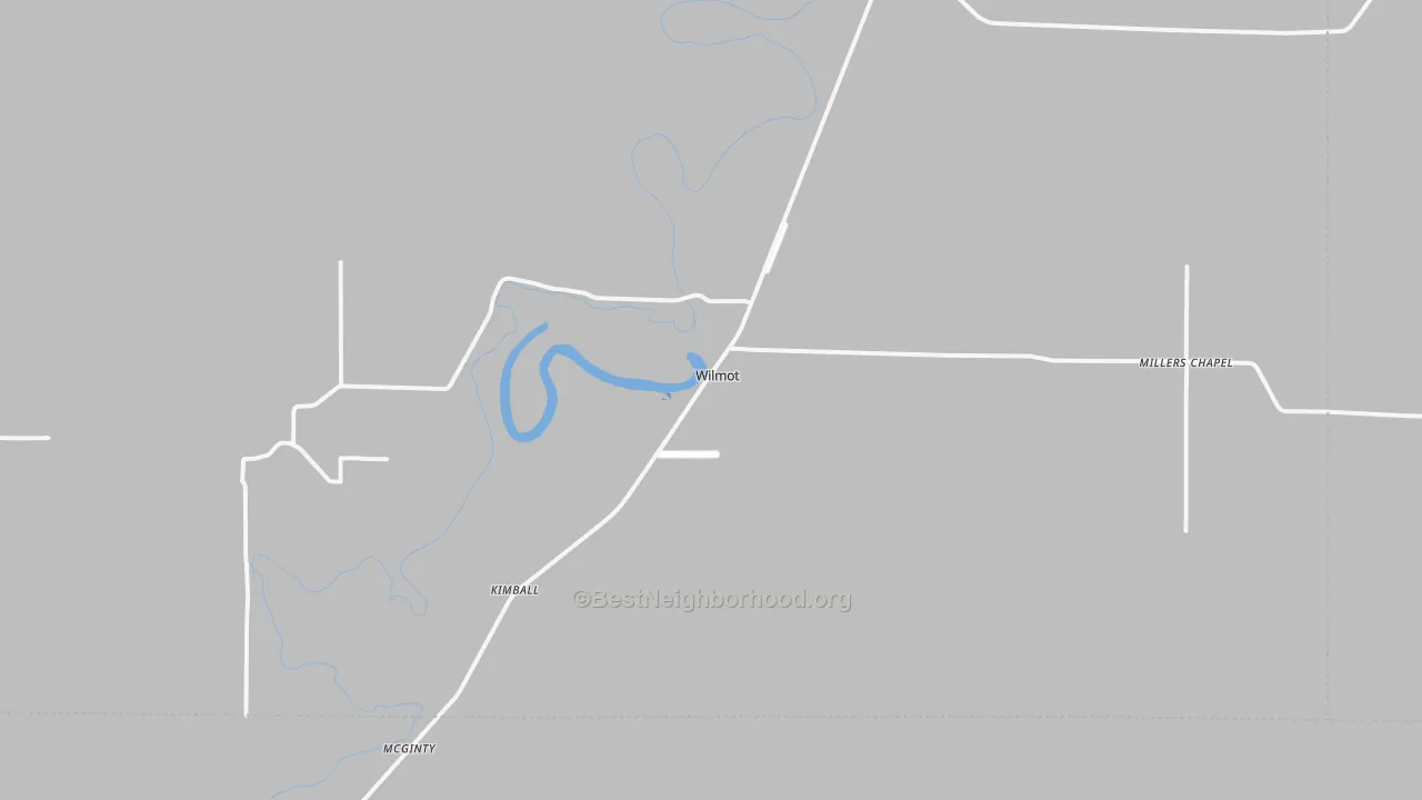 Transit Grade map of Wilmot, AR