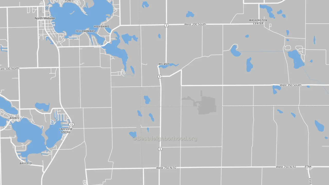 Transit Grade map of Wilmot, IN