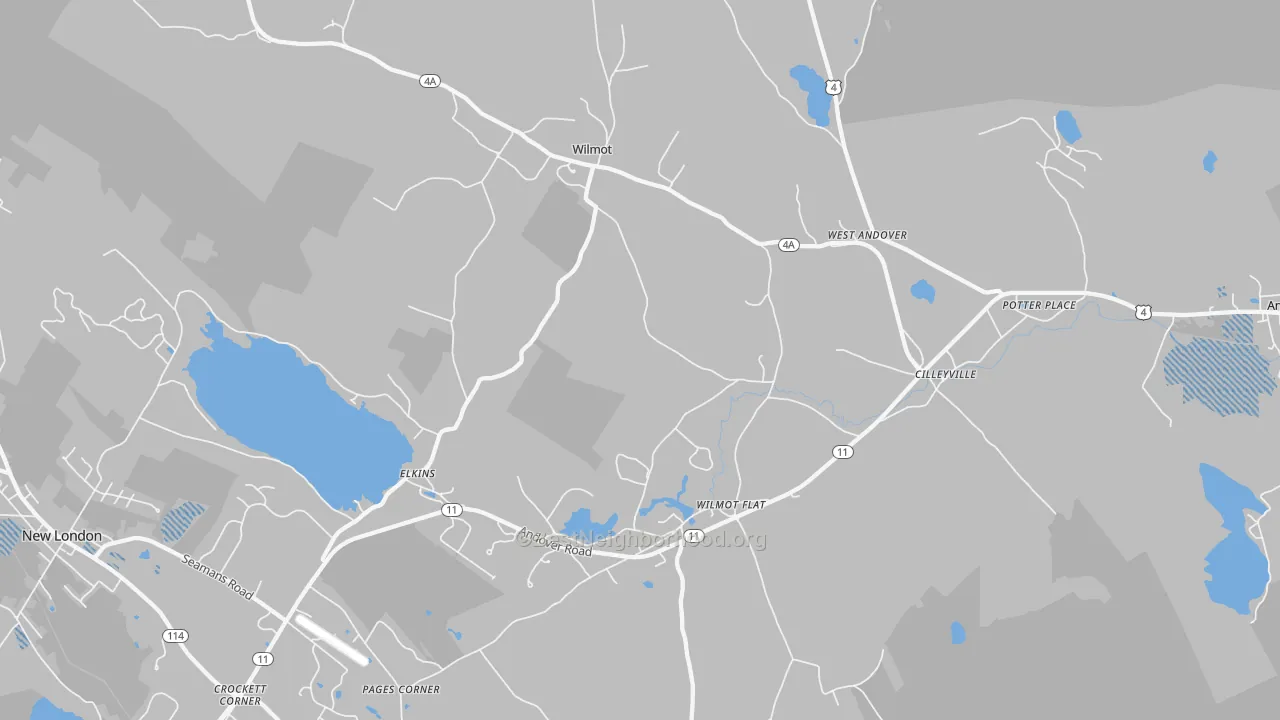 Transit Grade map of Wilmot, NH