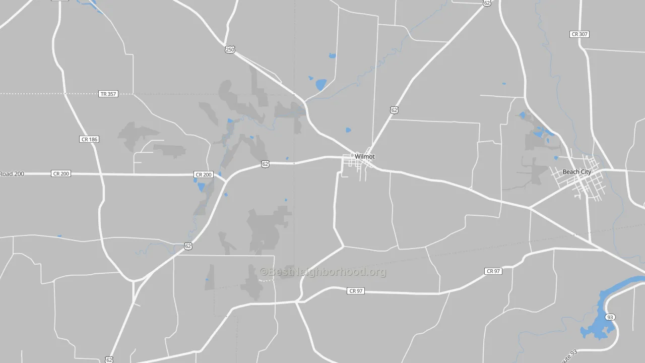 Transit Grade map of Wilmot, OH